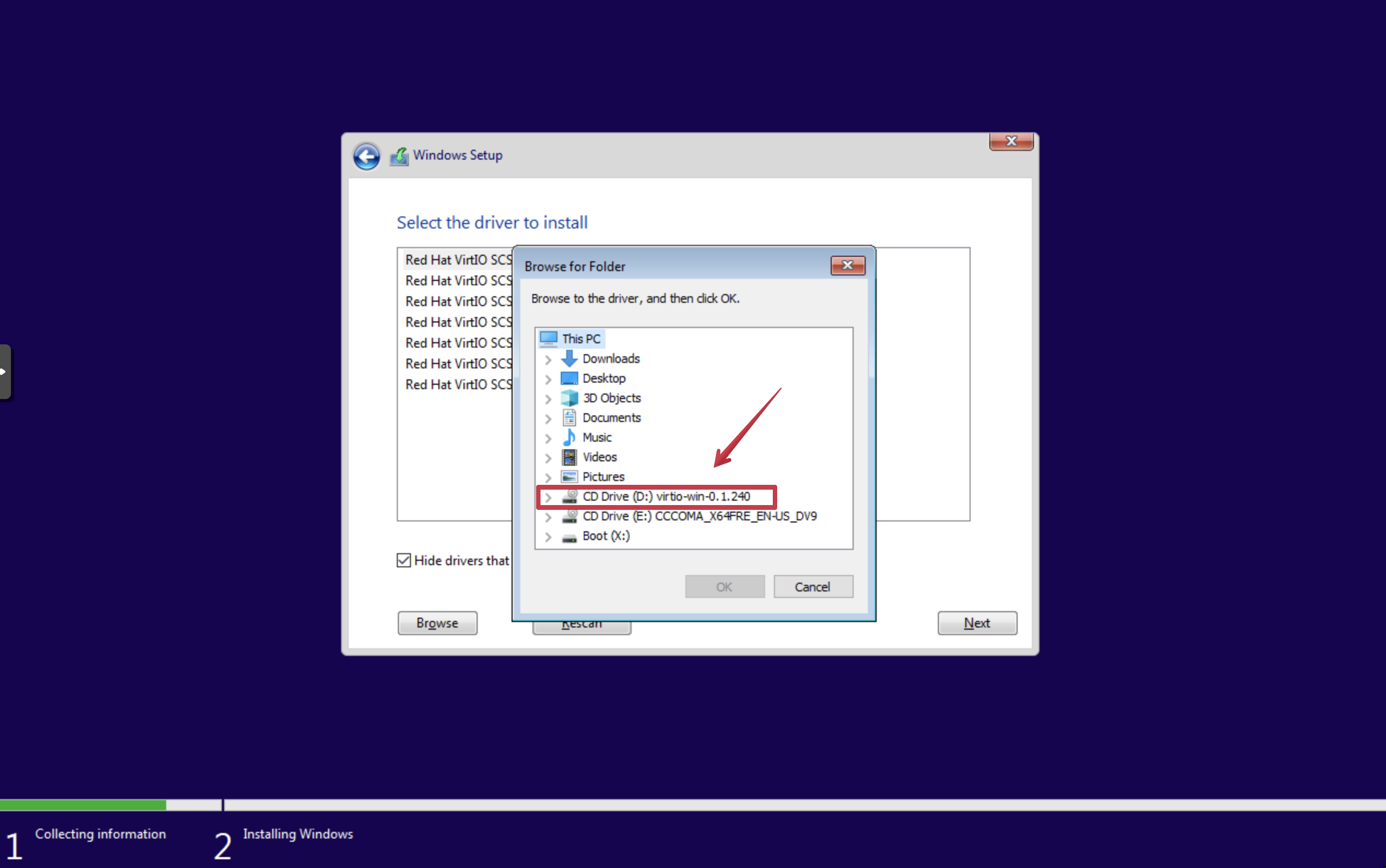 Load VirtIO Drivers